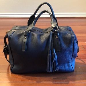 Gorgeous Navy Leather J. Crew Satchel